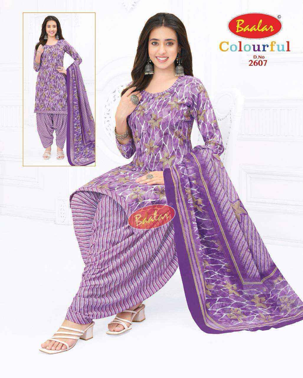 Baalar Colourful Vol 26 Cotton Dress Material New Catalog ( 36 pcs Catalogue )