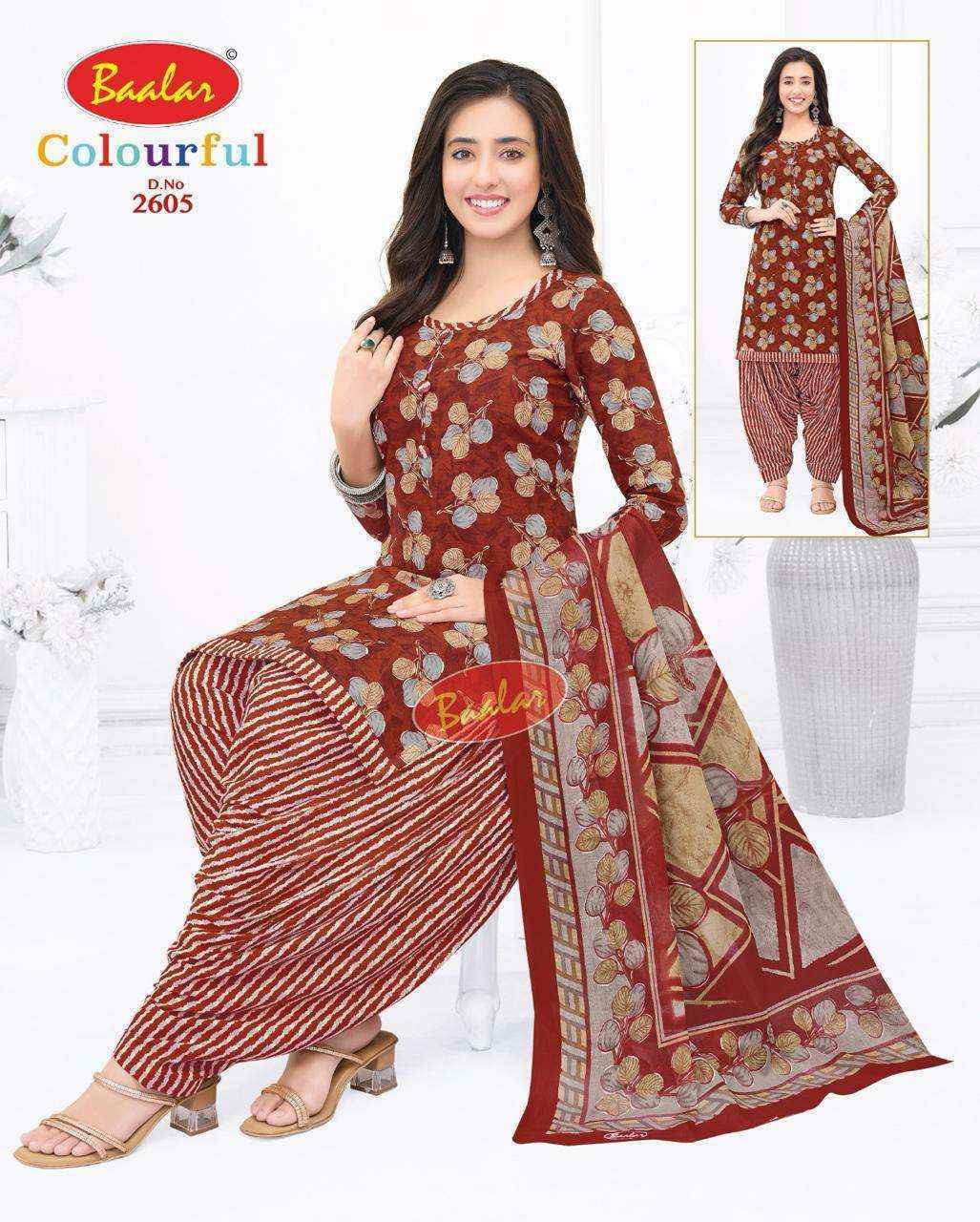 Baalar Colourful Vol 26 Cotton Dress Material New Catalog ( 36 pcs Catalogue )