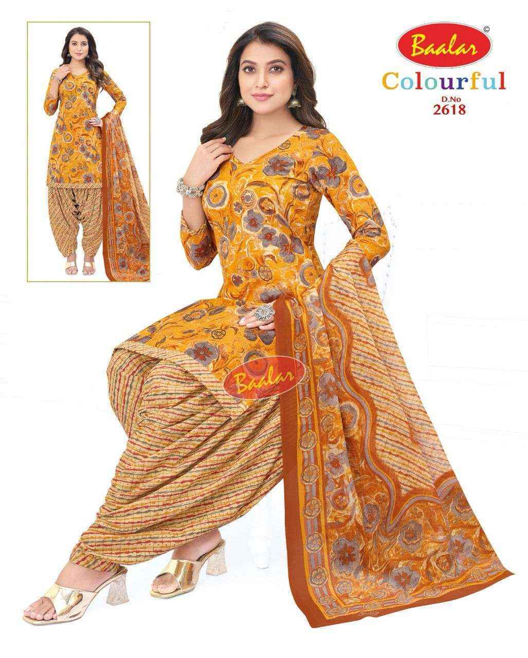 Baalar Colourful Vol 26 Cotton Dress Material New Catalog ( 36 pcs Catalogue )