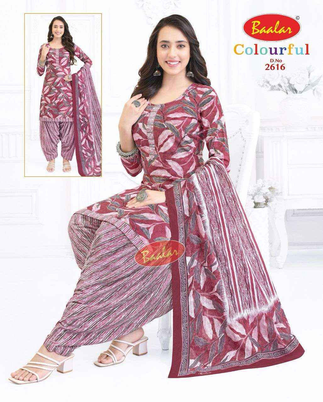 Baalar Colourful Vol 26 Cotton Dress Material New Catalog ( 36 pcs Catalogue )
