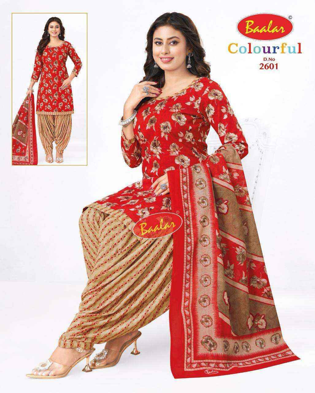 Baalar Colourful Vol 26 Cotton Dress Material New Catalog ( 36 pcs Catalogue )