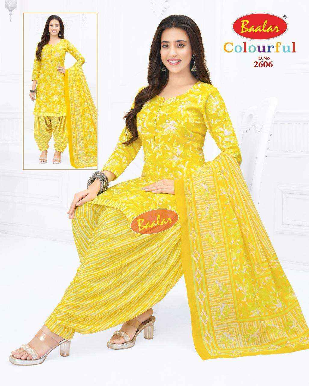 Baalar Colourful Vol 26 Cotton Dress Material New Catalog ( 36 pcs Catalogue )