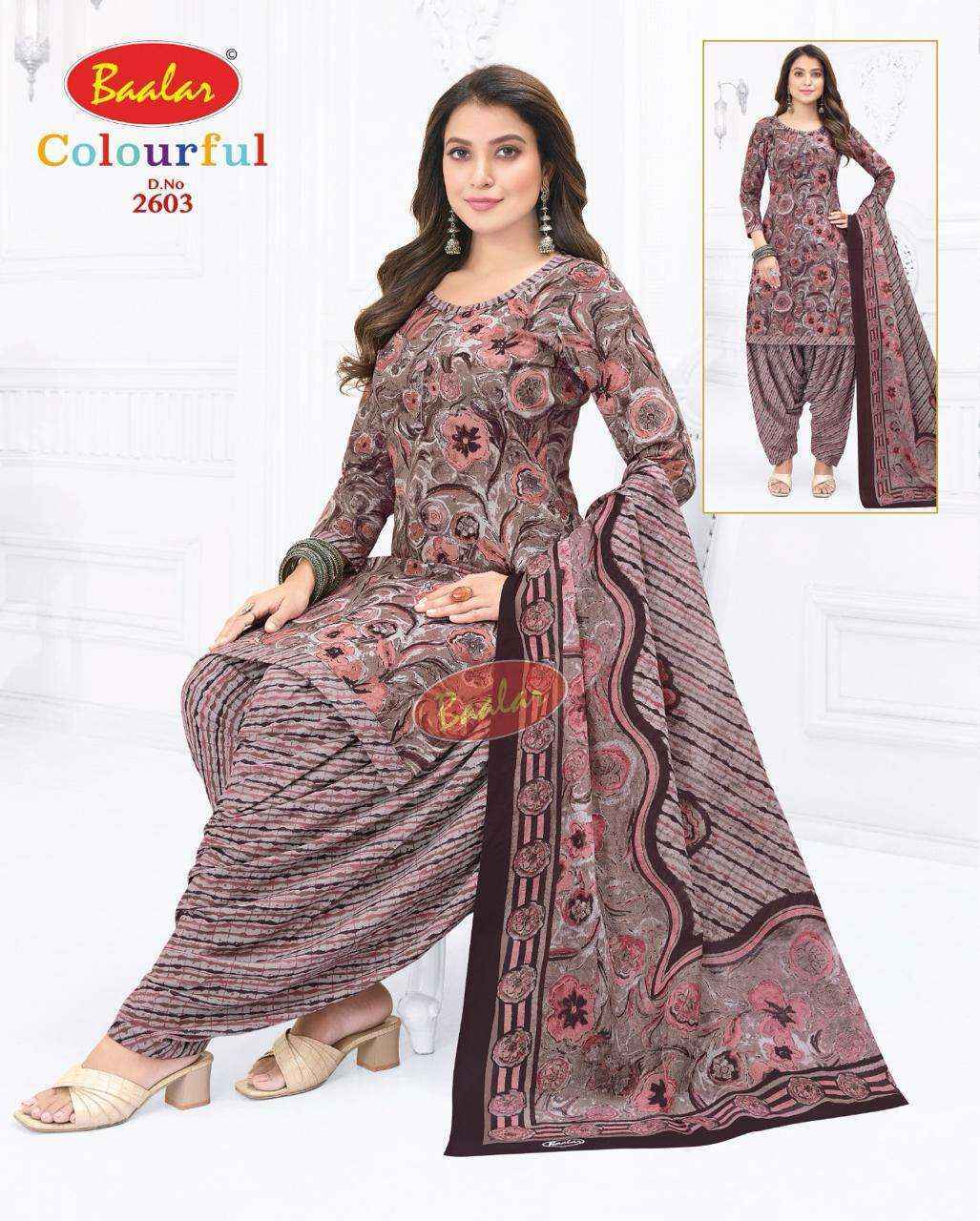Baalar Colourful Vol 26 Cotton Dress Material New Catalog ( 36 pcs Catalogue )