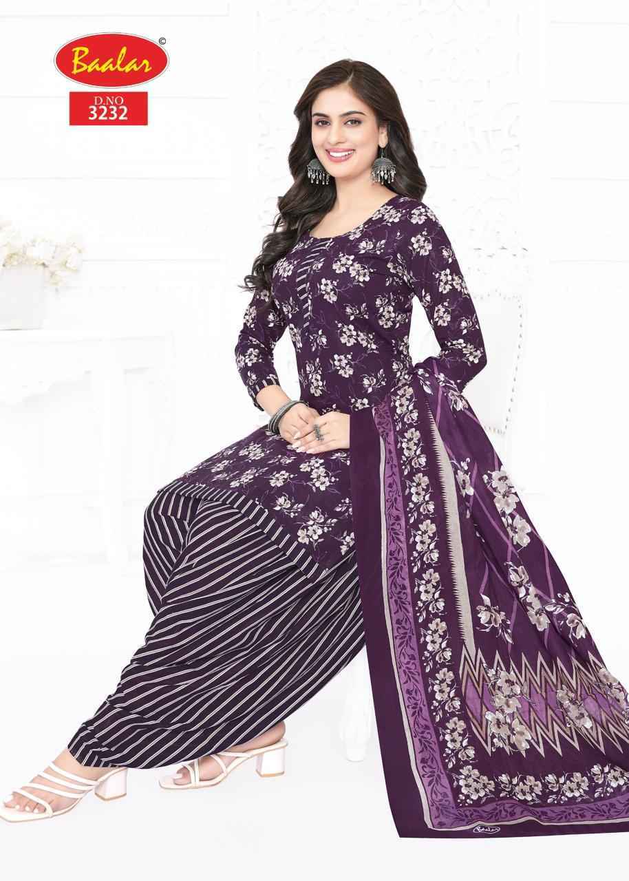 Baalar Zaara Patiyala Vol 32 Cotton Dress Material Wholesale Price ( 21 pcs Catalogue )