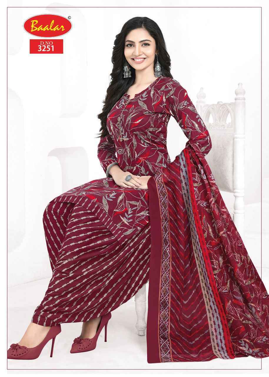 Baalar Zaara Patiyala Vol 32 Cotton Dress Material Wholesale Price ( 21 pcs Catalogue )