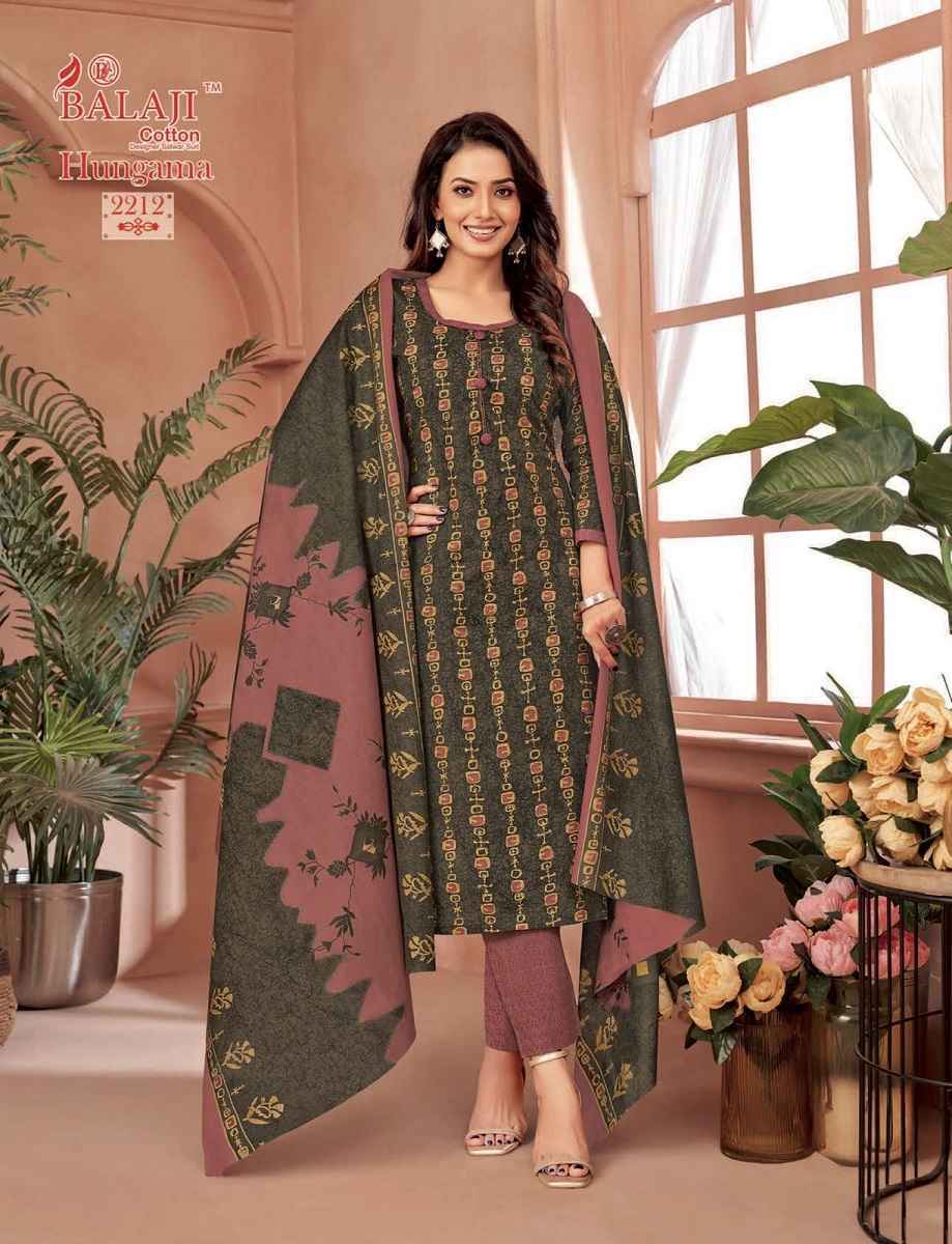 Balaji Hangama Vol 22 Cotton Dress Material Surat Wholesale Market ( 12 pcs Catalogue )