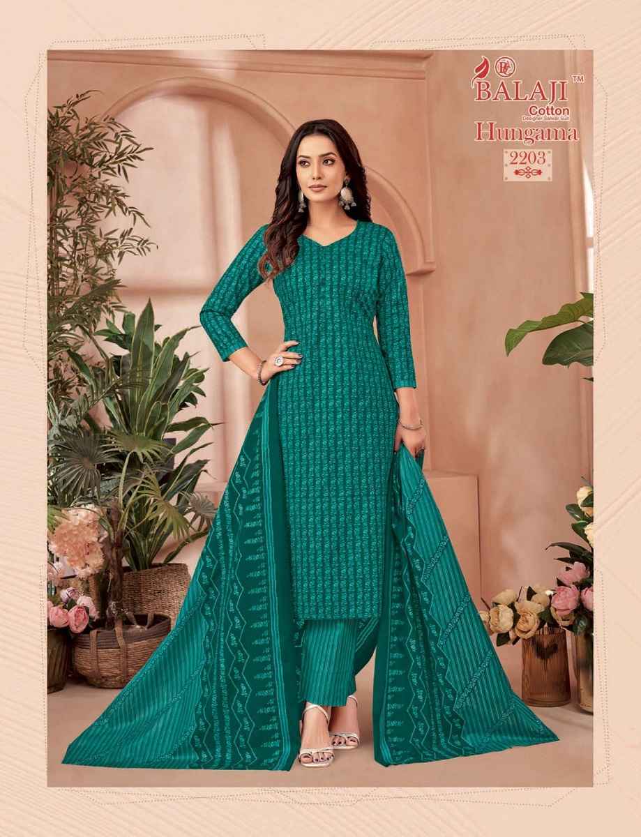 Balaji Hangama Vol 22 Cotton Dress Material Surat Wholesale Market ( 12 pcs Catalogue )