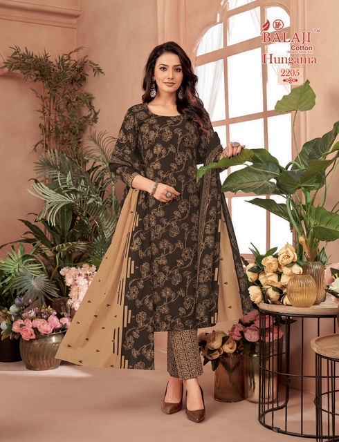 Balaji Hangama Vol 22 Cotton Dress Material Surat Wholesale Market ( 12 pcs Catalogue )
