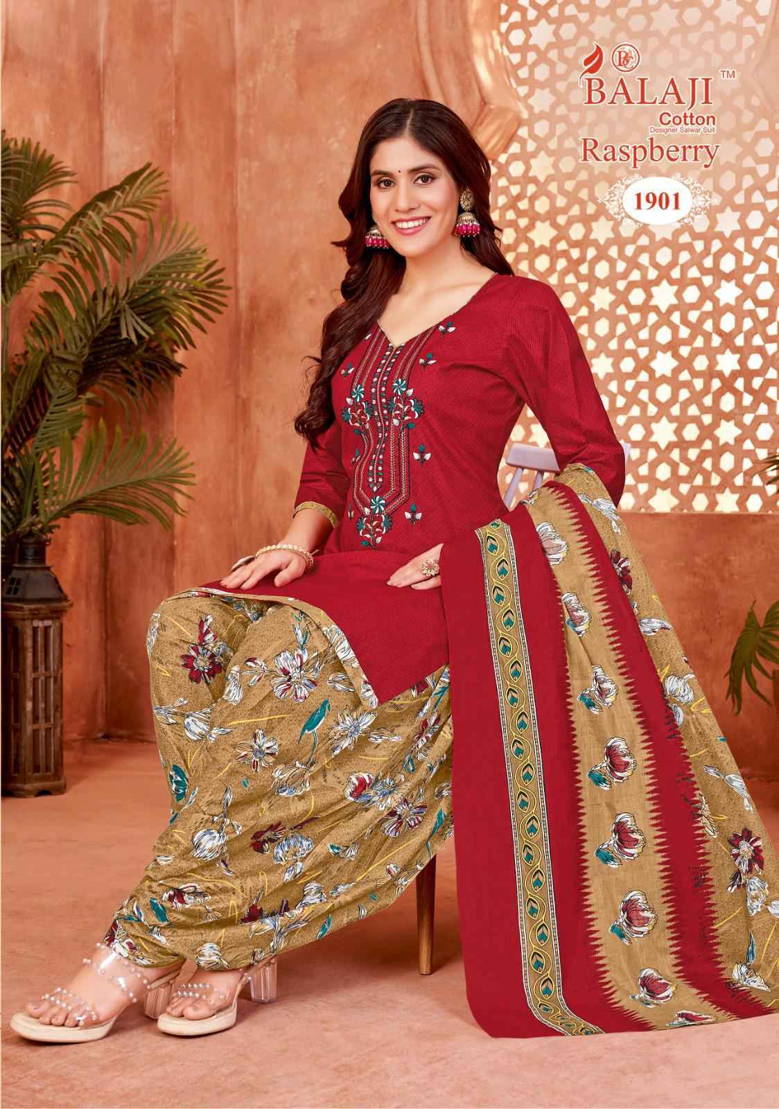Balaji Raspberry Vol 19 Cotton Dress Material Online Shopping ( 12 pcs Catalogue )