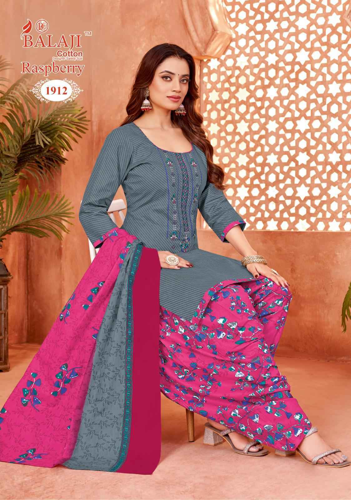 Balaji Raspberry Vol 19 Cotton Dress Material Online Shopping ( 12 pcs Catalogue )