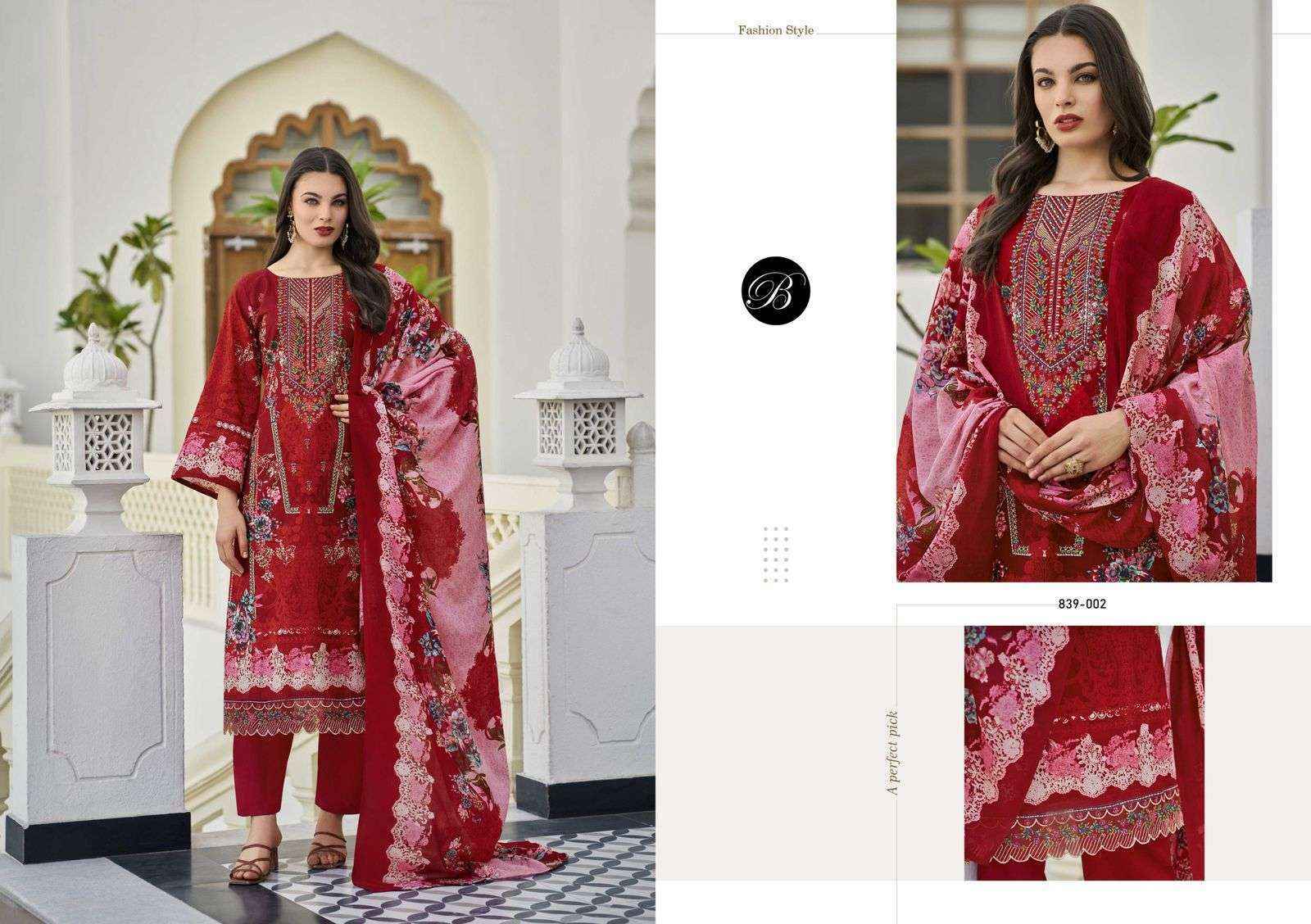 Belliza Designer Almarina Vol 3 Cotton Dress Material New Collection ( 8 pcs Cataloge )