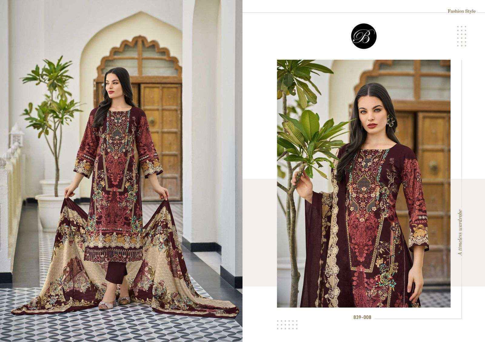 Belliza Designer Almarina Vol 3 Cotton Dress Material New Collection ( 8 pcs Cataloge )
