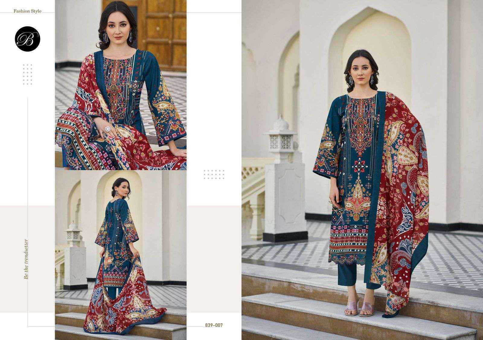 Belliza Designer Almarina Vol 3 Cotton Dress Material New Collection ( 8 pcs Cataloge )