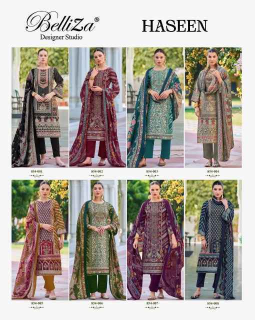 Belliza Haseen Cotton Dress Material Wholesale Market ( 8 pcs Cataloge )