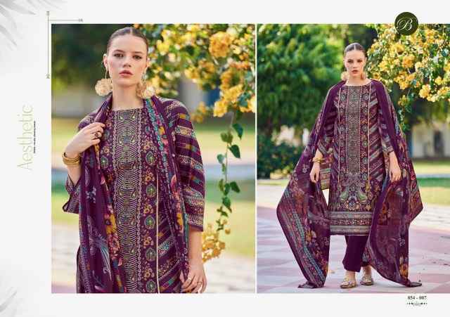 Belliza Haseen Cotton Dress Material Wholesale Market ( 8 pcs Cataloge )
