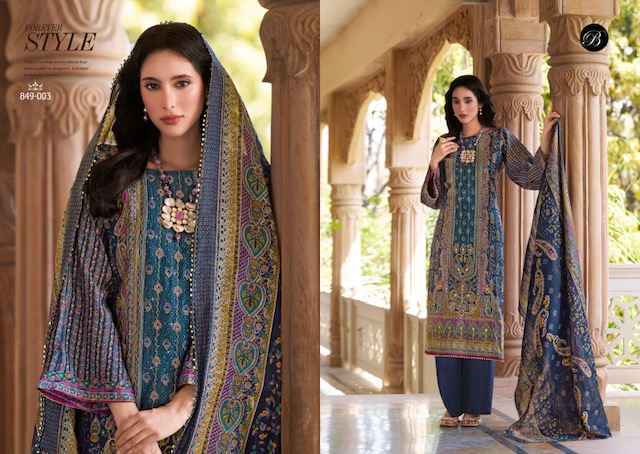 Belliza Nusrat Vol 5 Viscose Musline Dress Material Latest Catalog ( 6 pcs Catalogue )