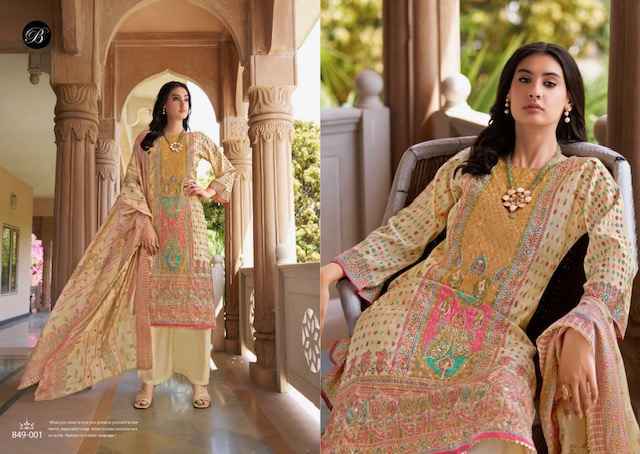 Belliza Nusrat Vol 5 Viscose Musline Dress Material Latest Catalog ( 6 pcs Catalogue )