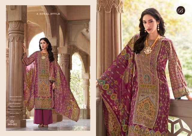 Belliza Nusrat Vol 5 Viscose Musline Dress Material Latest Catalog ( 6 pcs Catalogue )