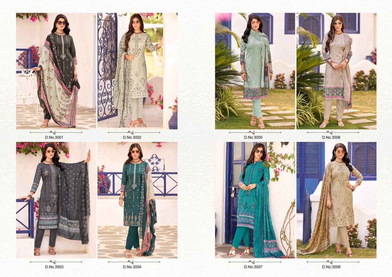 COSMOS BIN SAEED VOL -3 LAWN COTTON WITH HEAVY SELF EMBROIDERY SALWAR KAMEEZ WHOLESALE RATE ( 8 PCS CATALOG )