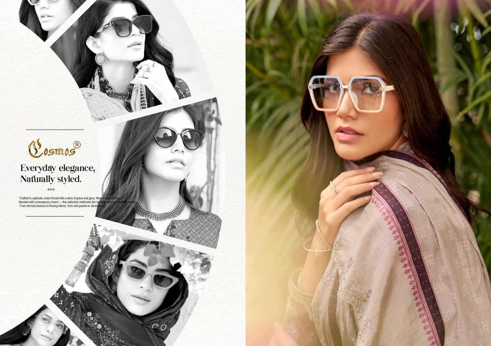 COSMOS BIN SAEED VOL -3 LAWN COTTON WITH HEAVY SELF EMBROIDERY SALWAR KAMEEZ WHOLESALE RATE ( 8 PCS CATALOG )