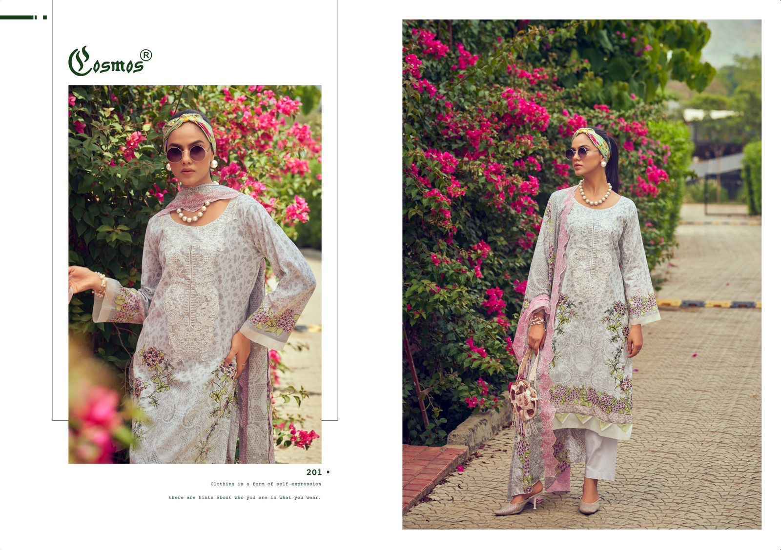 Cosmos Needle Wonder Vol 2 Lawn Cotton Dress Material Surat Wholesale ( 8 pcs Catalogue )