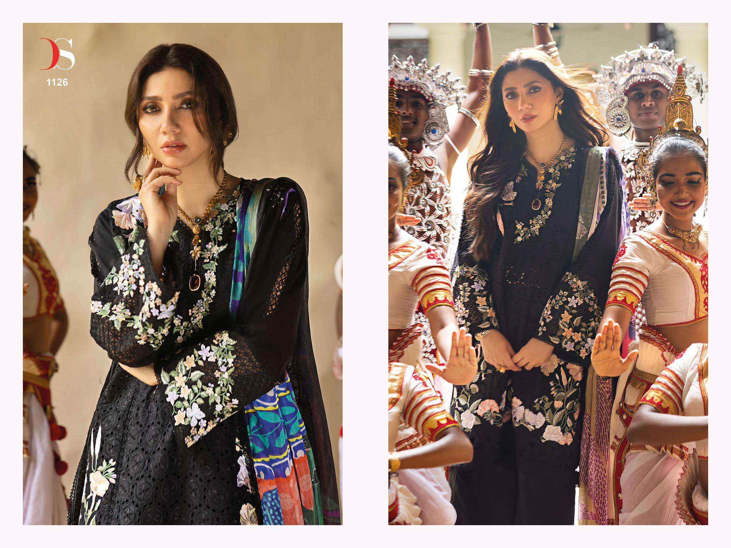 DEEPSY SUITS MUSHQ 25 COTTON PATCH EMBROIDERY SALWAR KAMEEZ WHOLESALE PRICE ( 6 PCS CATALOG )