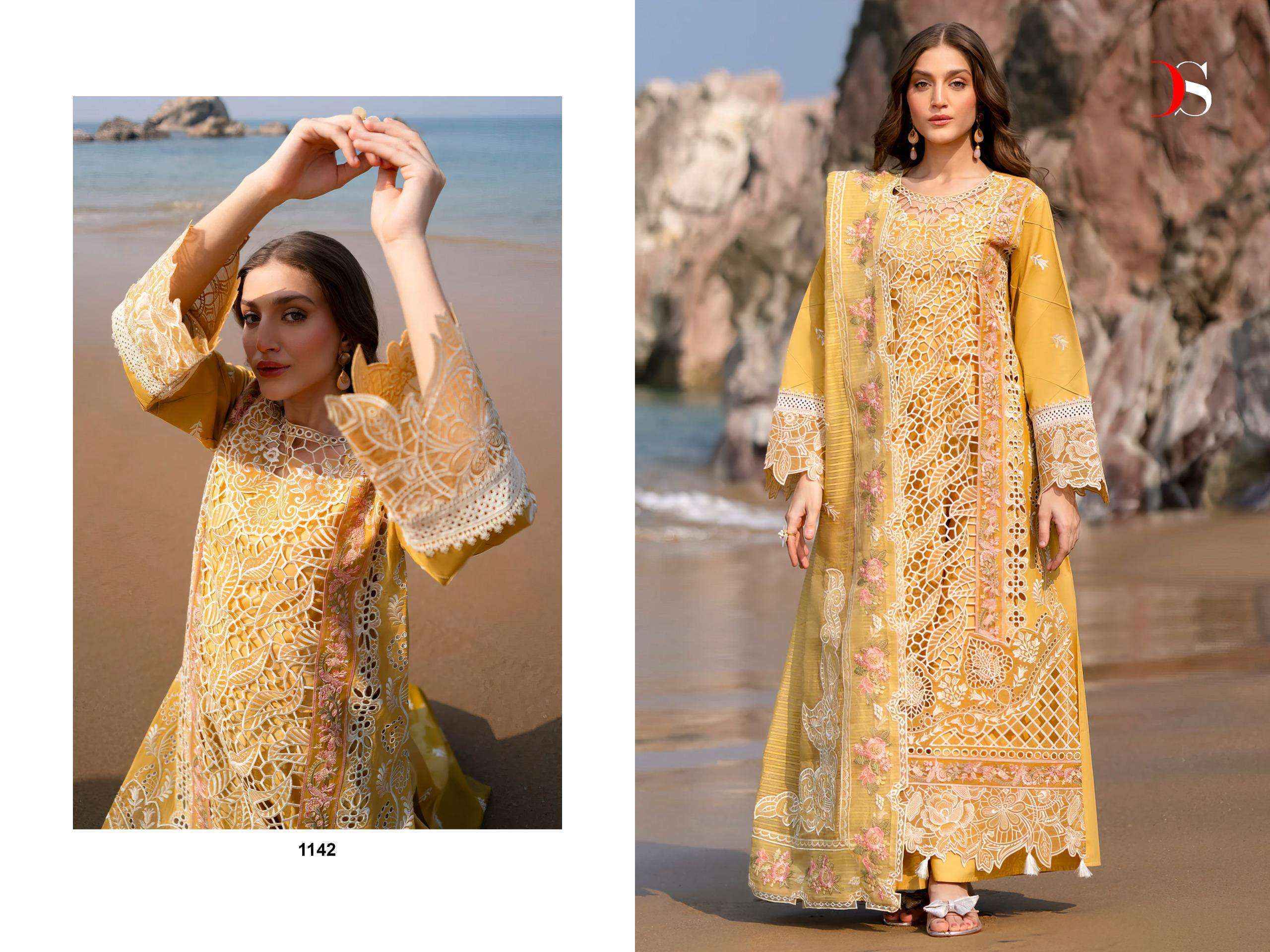 Deepsy Suits Sirene Luxury Lawn 25 Cotton Dress Material - Wholesale Factory ( 6 pcs Catalogue )
