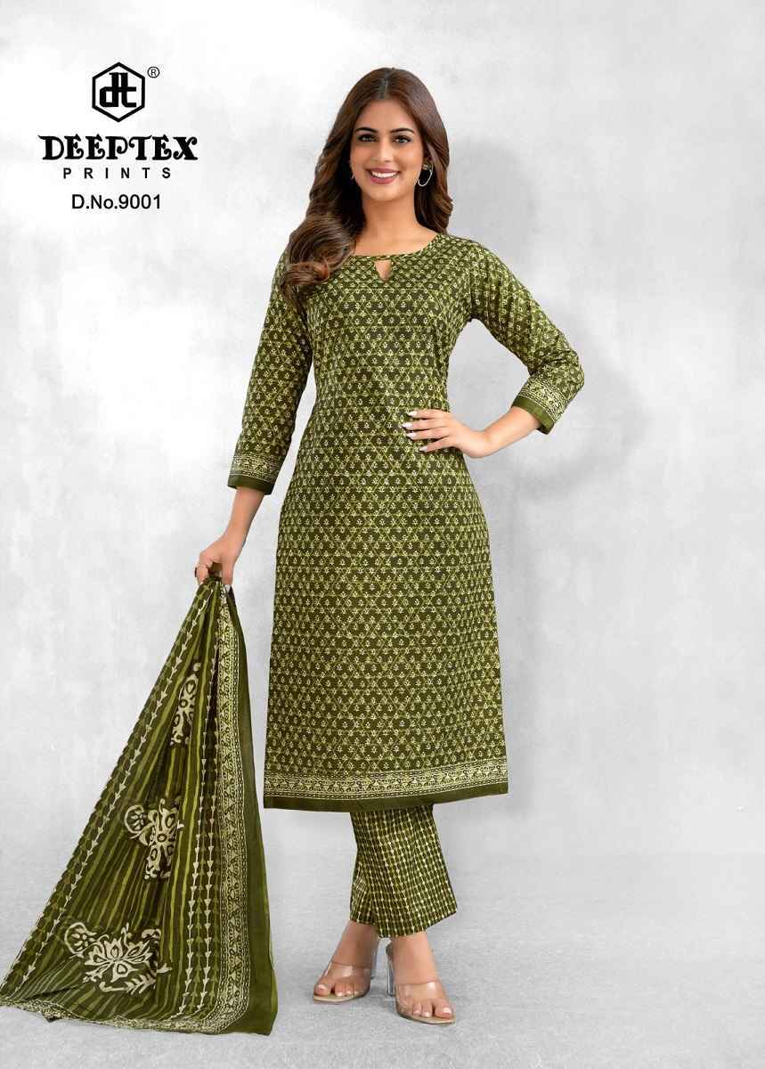 DEEPTEX AALIZA VOL-9 PURE COTTON PRINTED DRESS MATERIAL AT WHOLESALE PRICE ( 10 PCS CATALOG )