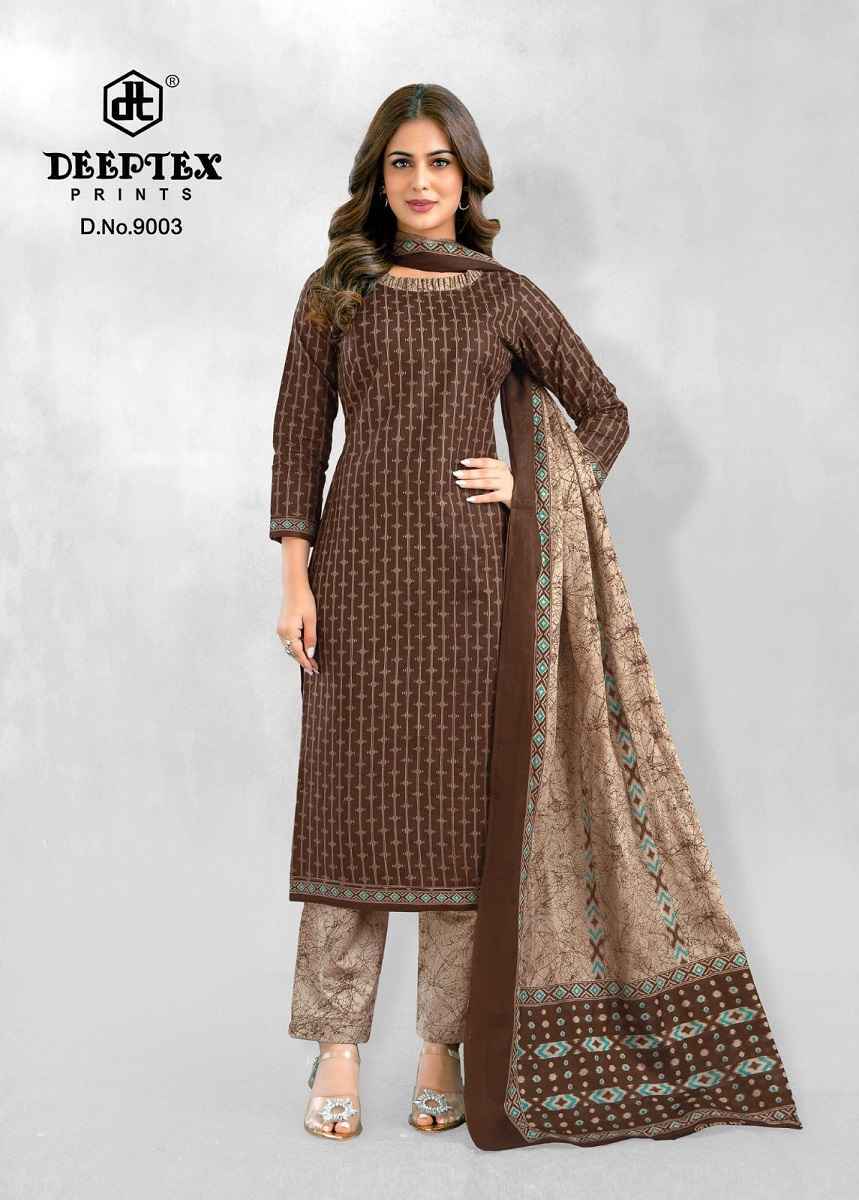 DEEPTEX AALIZA VOL-9 PURE COTTON PRINTED DRESS MATERIAL AT WHOLESALE PRICE ( 10 PCS CATALOG )