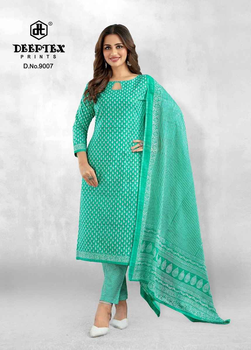 DEEPTEX AALIZA VOL-9 PURE COTTON PRINTED DRESS MATERIAL AT WHOLESALE PRICE ( 10 PCS CATALOG )