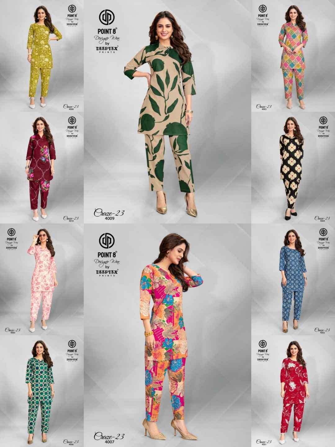 Deeptex Craze Vol 23 Vol 4 Cotton Co Ord Set surat Wholesale Market ( 10 pcs Catalogue )
