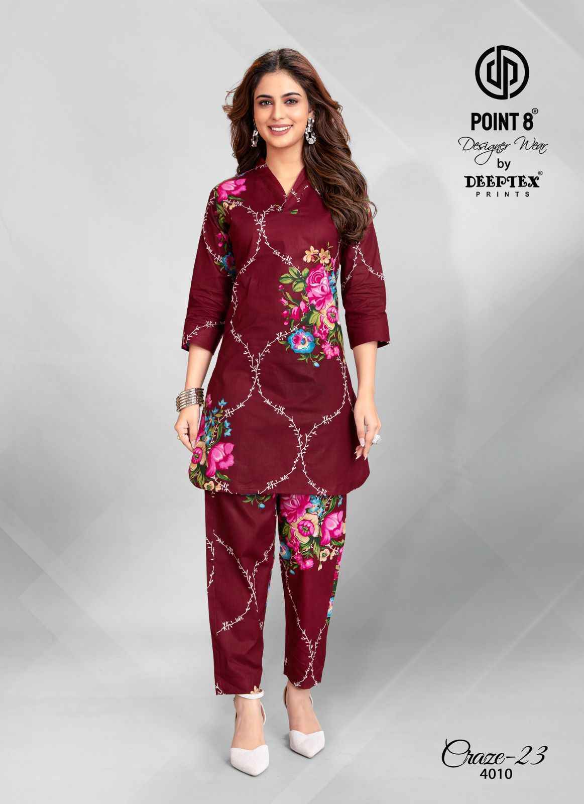 Deeptex Craze Vol 23 Vol 4 Cotton Co Ord Set surat Wholesale Market ( 10 pcs Catalogue )