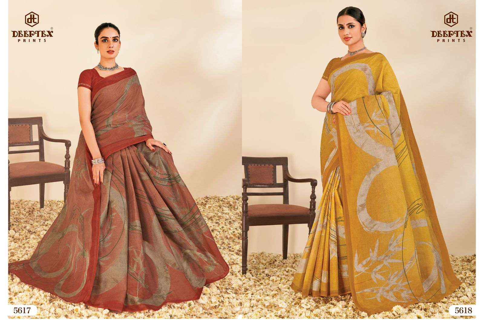 Deeptex Mother India Vol 56 Printed Pure Cotton Saree Wholesale Price ( 30 Pcs Catalogue )