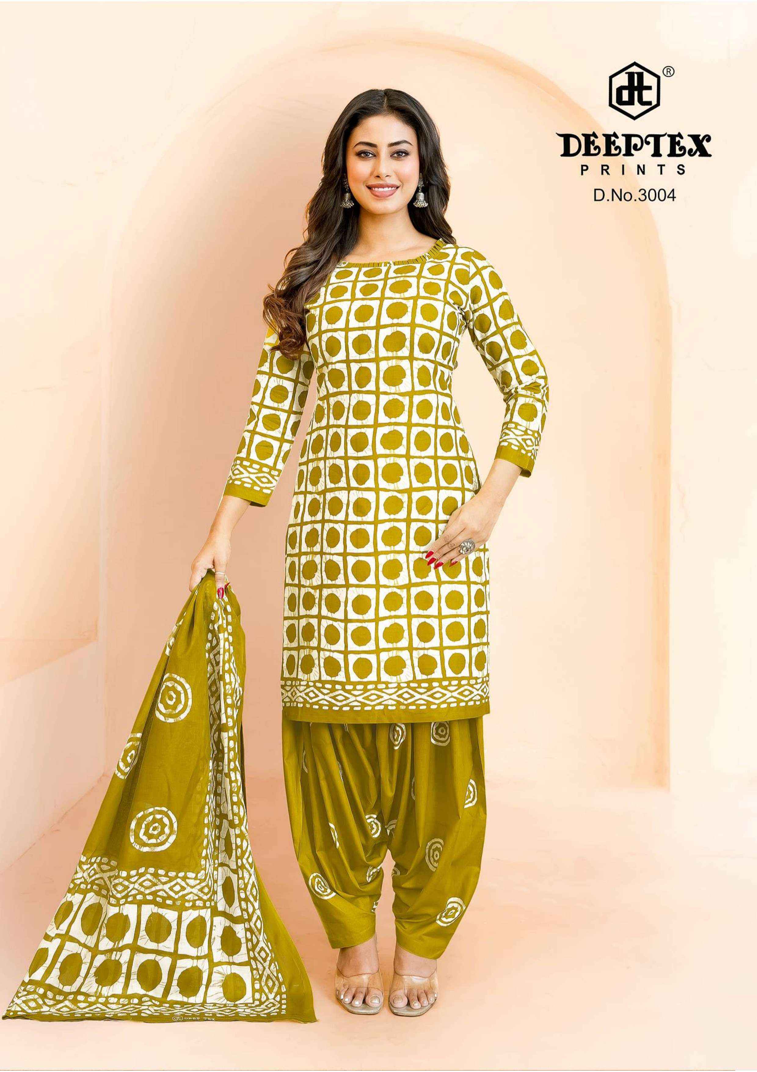 Deeptex Prints Batik Plus Vol 30 Cotton Patiyala Salwar Suits Online shopping ( 10 pcs Catalogue )