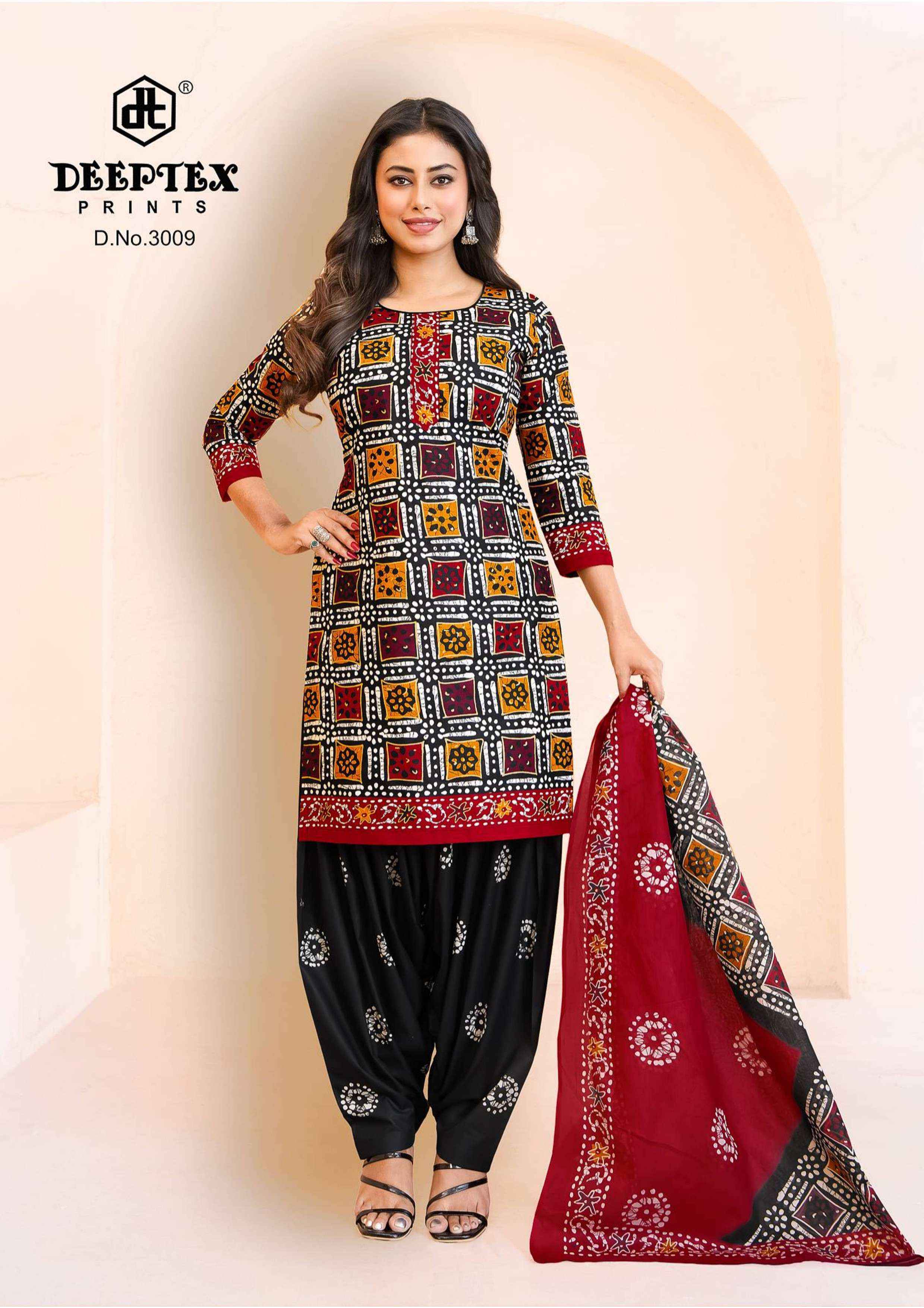 Deeptex Prints Batik Plus Vol 30 Cotton Patiyala Salwar Suits Online shopping ( 10 pcs Catalogue )