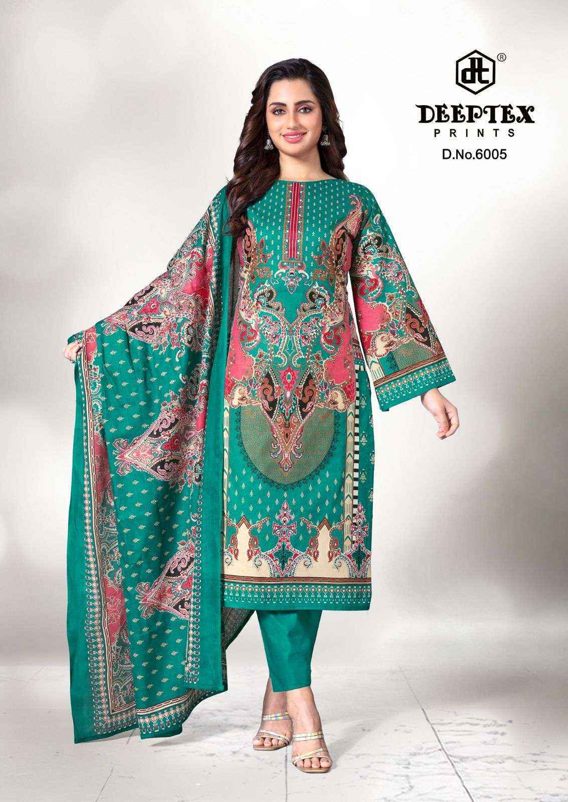 Deeptex Roohi Zara Vol 6 Lawn Cotton Salwar Kameez Wholesale Rate ( 8 Pcs Catalog )