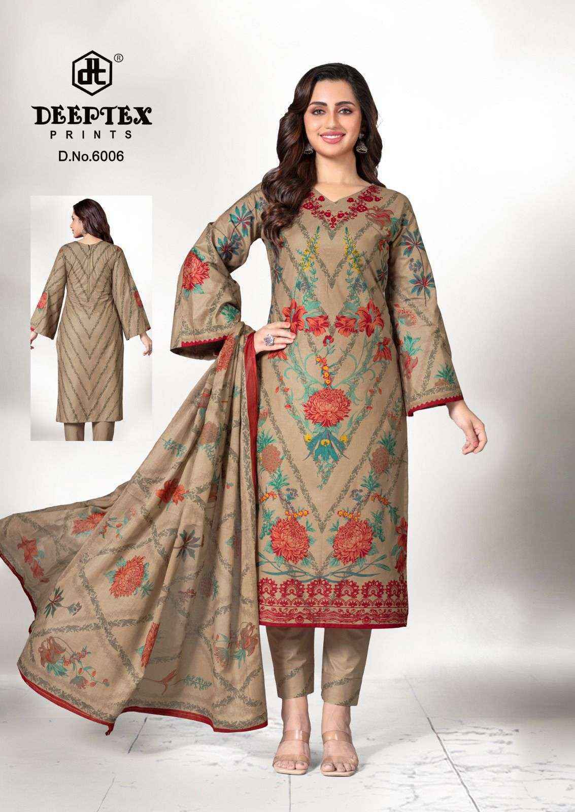 Deeptex Roohi Zara Vol 6 Lawn Cotton Salwar Kameez Wholesale Rate ( 8 Pcs Catalog )