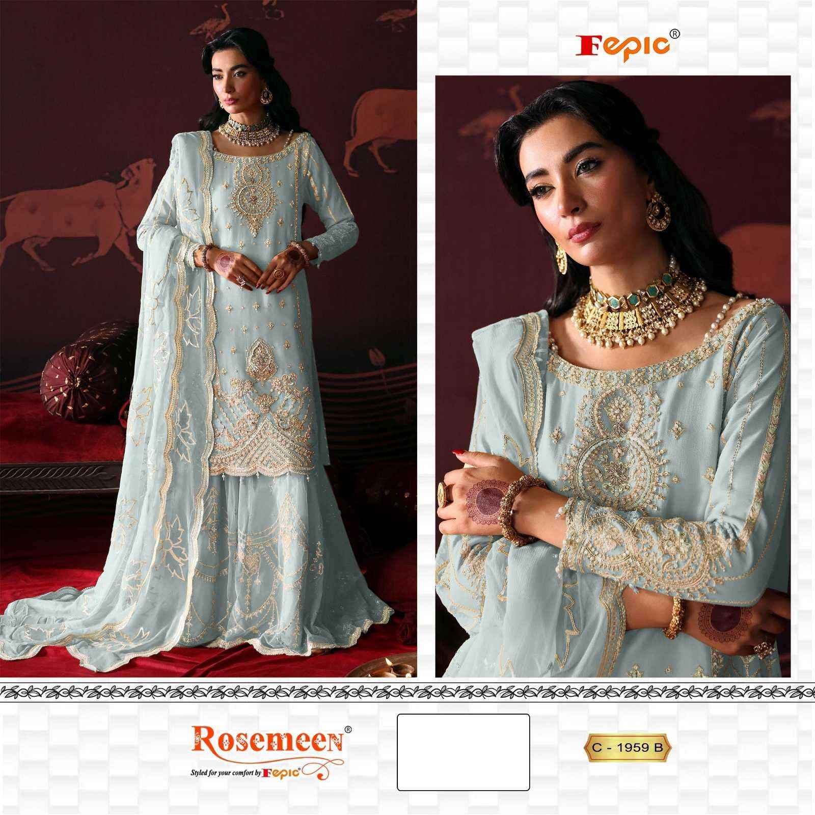 Fepic C 1959 Colors Pakistani Suit Salwar Kameez Wholesale Rate ( 3 Pcs Catalog )
