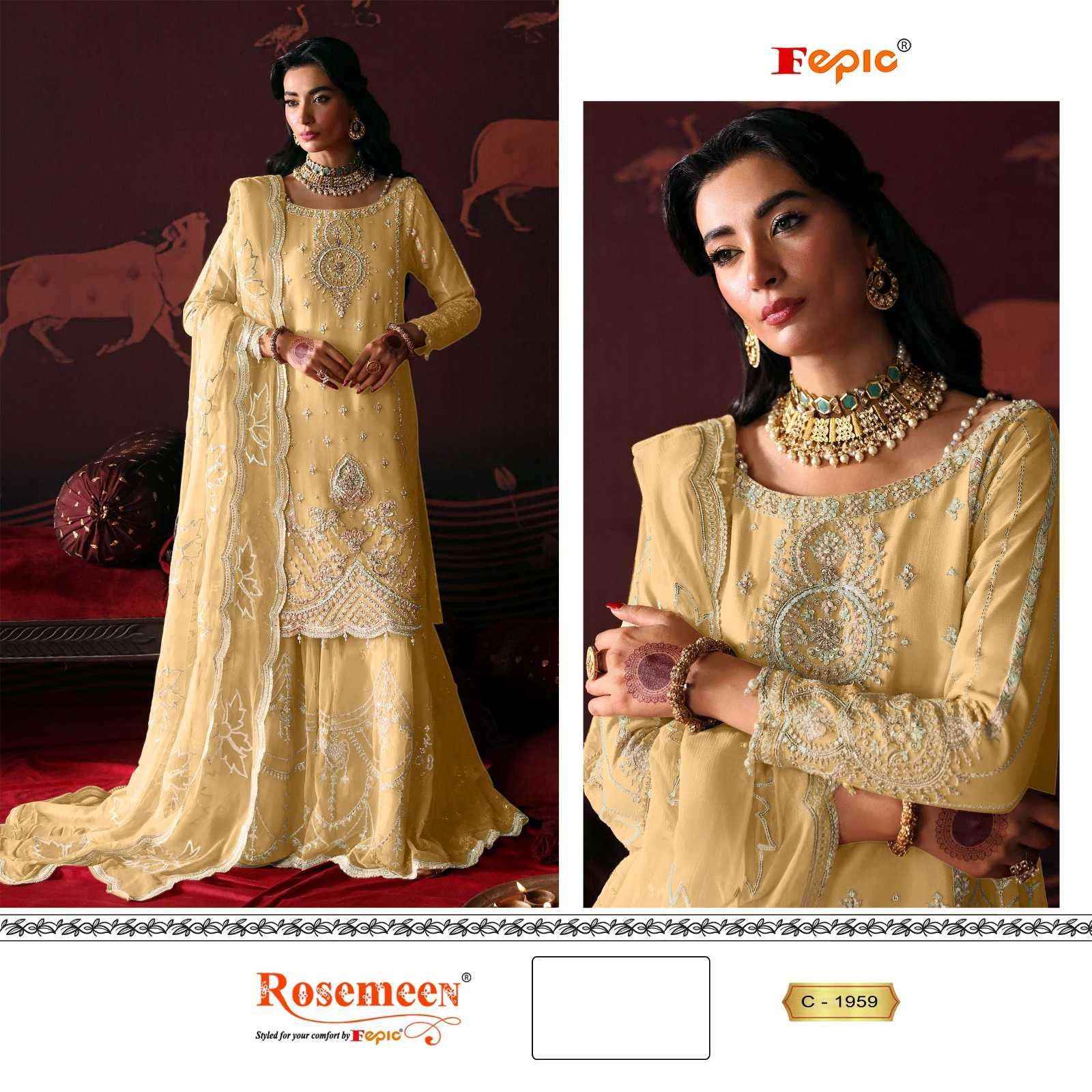 Fepic C 1959 Colors Pakistani Suit Salwar Kameez Wholesale Rate ( 3 Pcs Catalog )