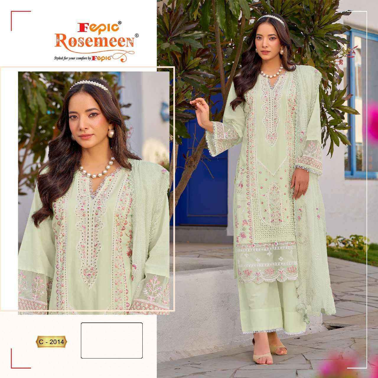 Fepic C 2014 Colors Pakistani Suit Salwar Kameez Wholesale Rate ( 3 Pcs Catalog )