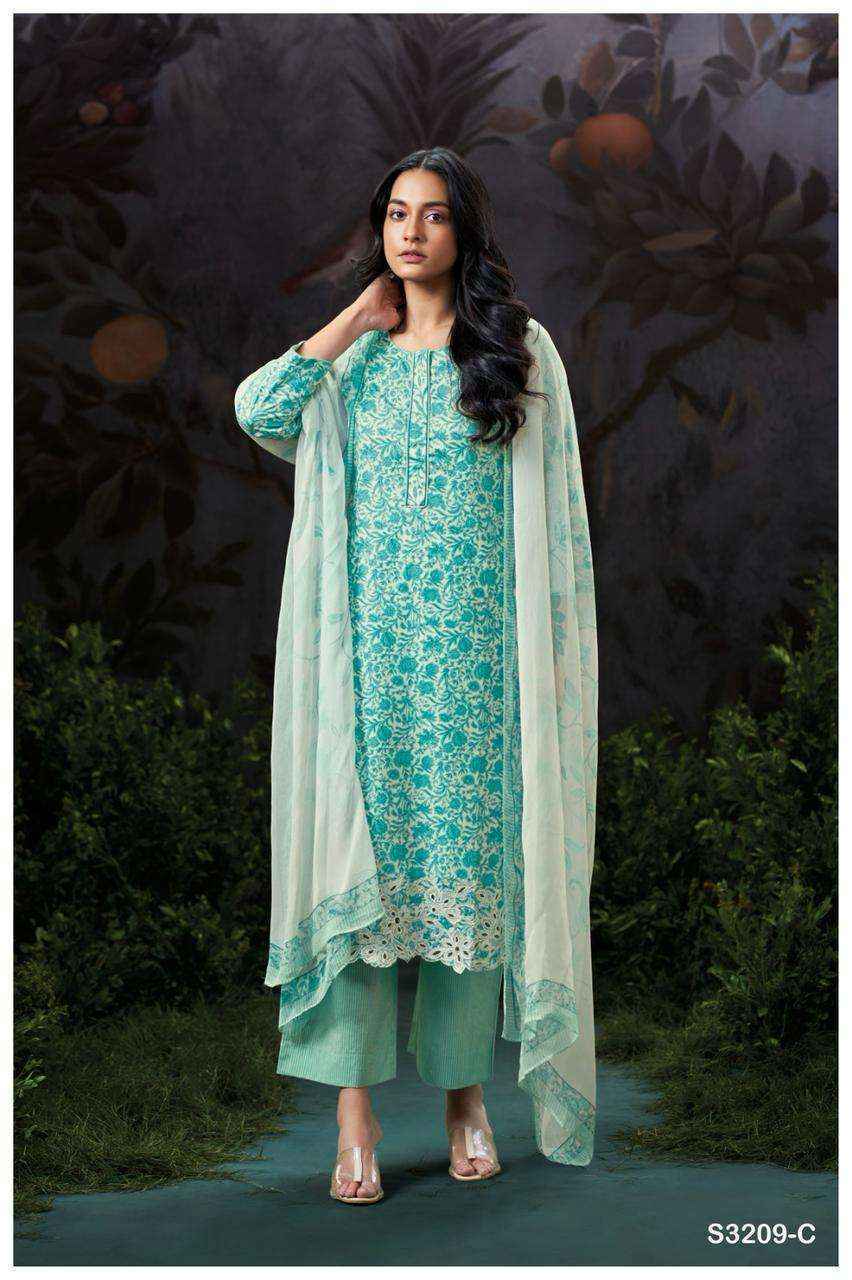 Ganga Avari 3209 Cotton Salwar Kameez Wholesale Rate ( 4 Pcs Catalog )