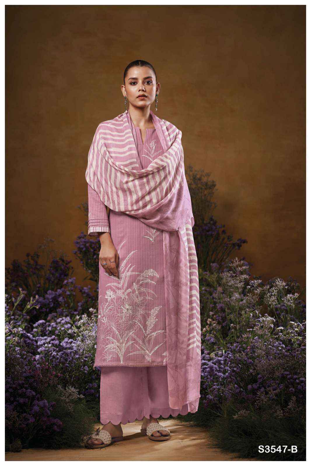 Ganga Jace 3547 Cotton Salwar Kameez Wholesale Rate ( 4 Pcs Catalog )
