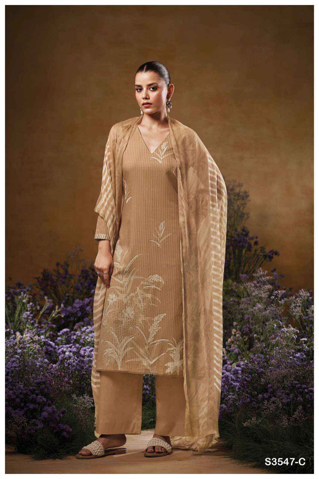 Ganga Jace 3547 Cotton Salwar Kameez Wholesale Rate ( 4 Pcs Catalog )