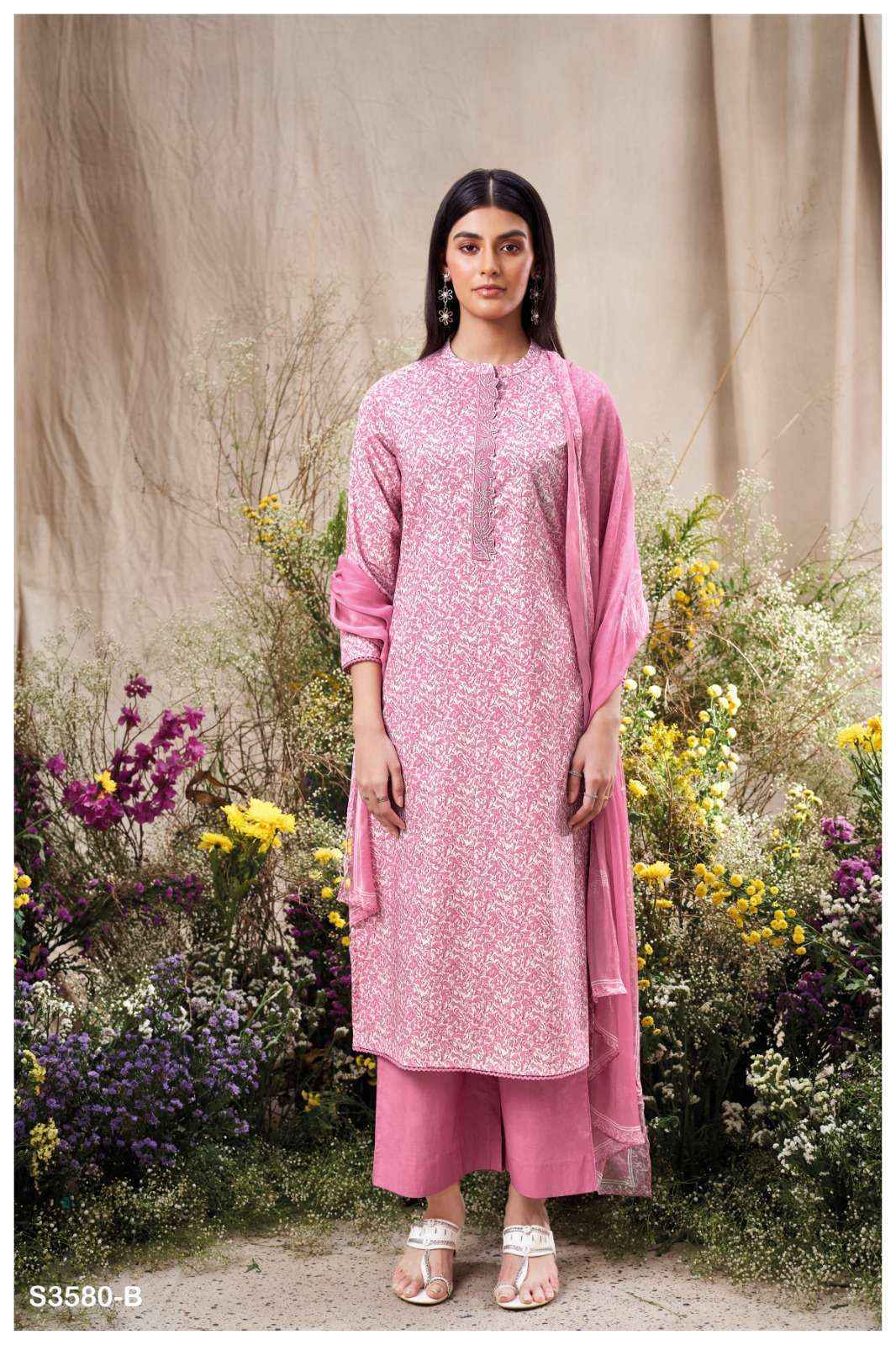Ganga Manvika 3580 Cotton Salwar Kameez Wholesale Rate ( 4 Pcs Catalog )
