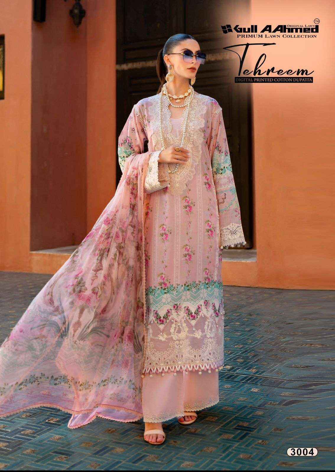 GULL AAHMED TEHREEM VOL 3 LAWN COTTON DIGITAL PRINT SALWAR KAMEEZ WHOLESALE RATE ( 6 PCS CATALOG )