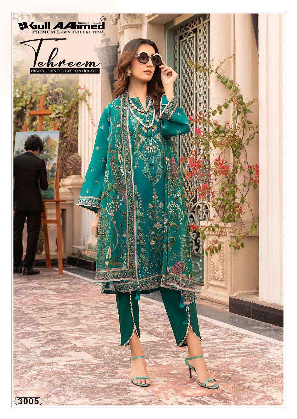 GULL AAHMED TEHREEM VOL 3 LAWN COTTON DIGITAL PRINT SALWAR KAMEEZ WHOLESALE RATE ( 6 PCS CATALOG )