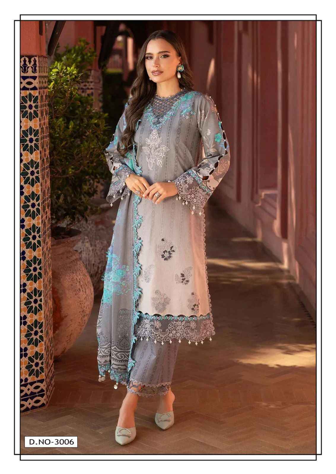 Hala Alara Vol 3 Lawn Cotton Pakistani Dress Material Wholesale Surat ( 6 pcs Catalogue )