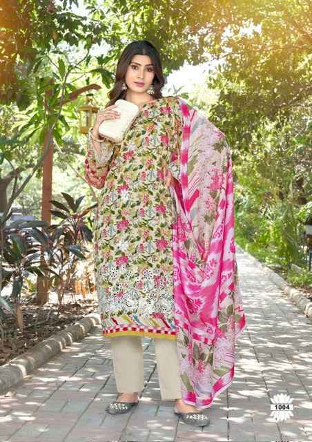 Hala Mira Nur Chikankari Vol 1 Cotton Dress Material Wholesale Price ( 6 pcs Catalogue )