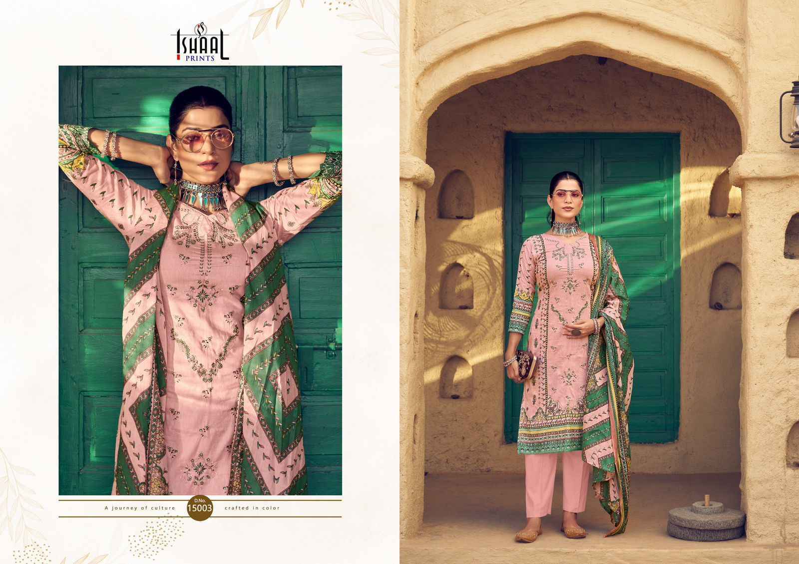 Ishaal Embroidered Vol 15 Lawn Cotton Dress Material - Surat Textile Market ( 10 pcs Catalogue )