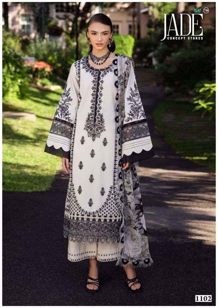 JADE BIN SAEED HEAVY COTTON LUXURY COLLECTION VOL 11 READYMADE SUIT WHOLESALE RATE ( 6 PCS CATALOG )